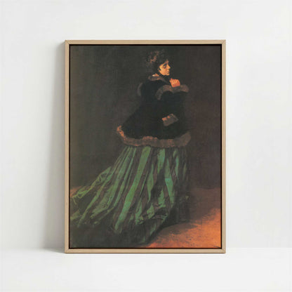 Framed Canvas - Framed canvas in oak color frame