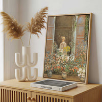Framed Canvas - Framed canvas in a stylish interior setting