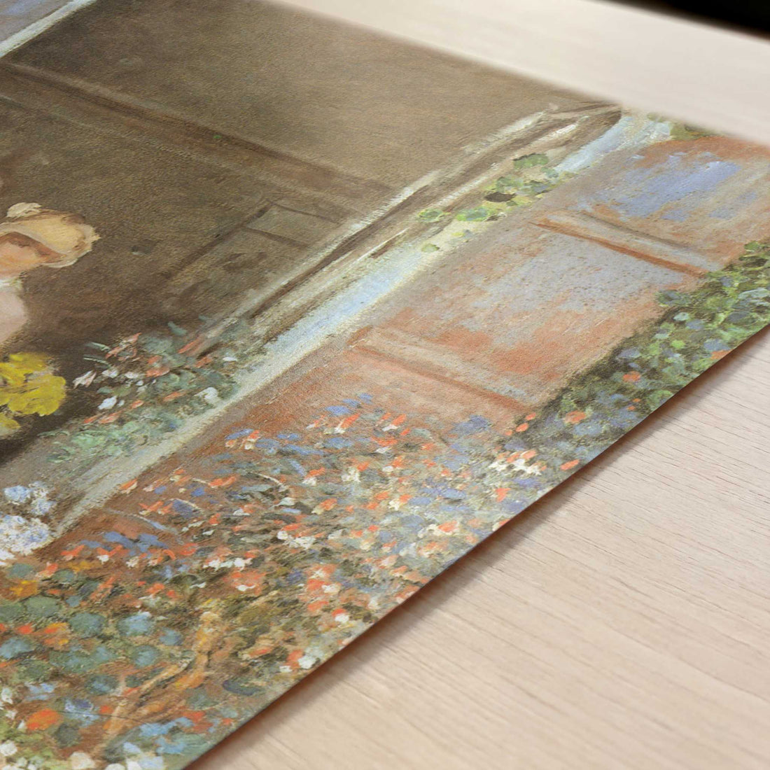 Camille at Window, Argenteuil (1873) by Claude Monet – Art Print - Close-up detail of the art print