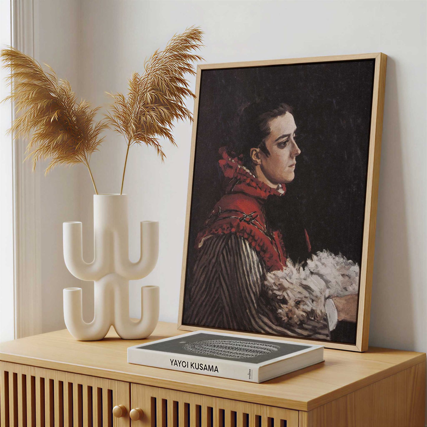 Framed Canvas - Framed canvas in a stylish interior setting