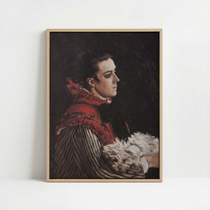 Framed Canvas - Framed canvas in oak color frame