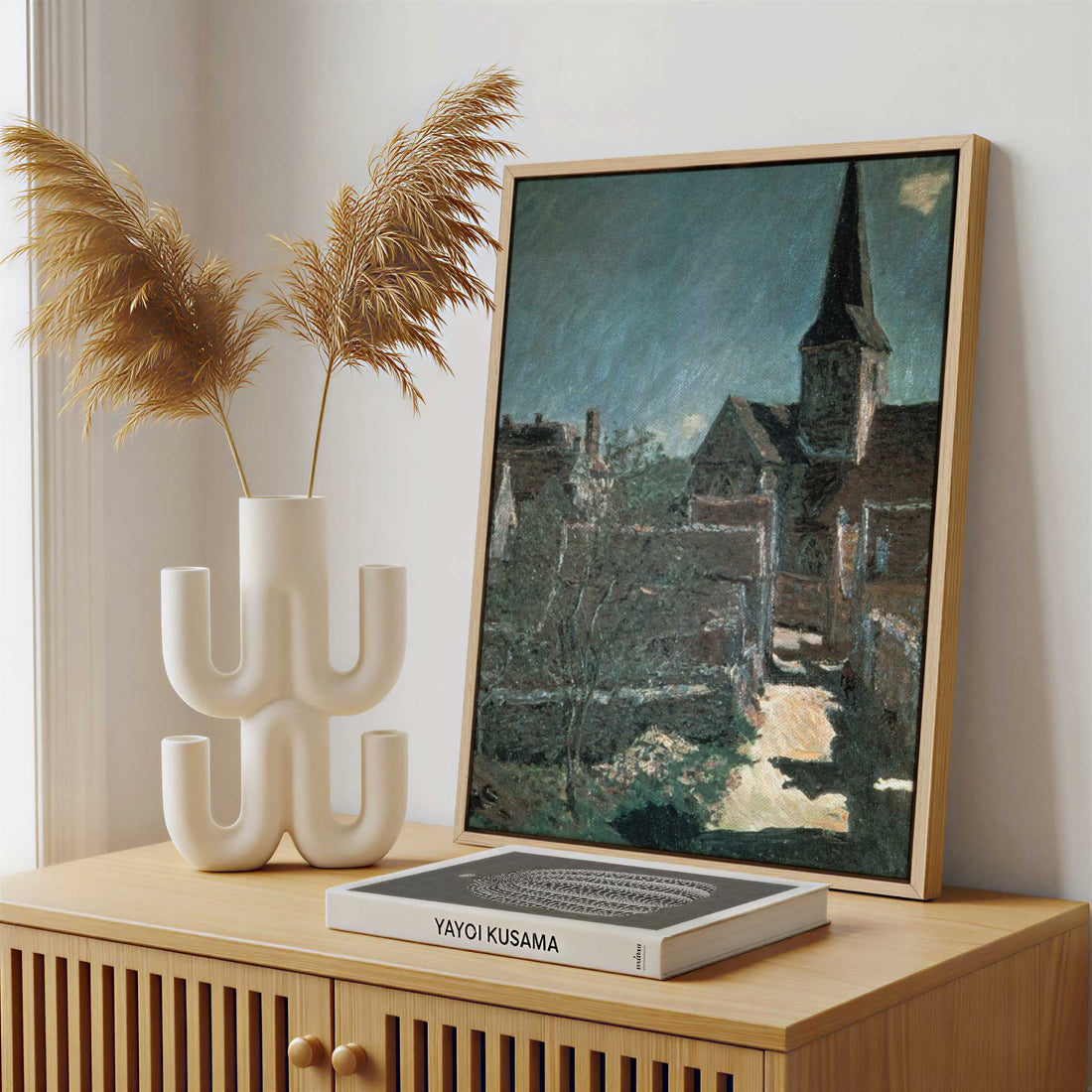 Framed Canvas - Framed canvas in a stylish interior setting