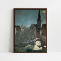 Framed Canvas - Framed canvas in dark wood color frame