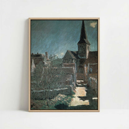 Framed Canvas - Framed canvas in oak color frame