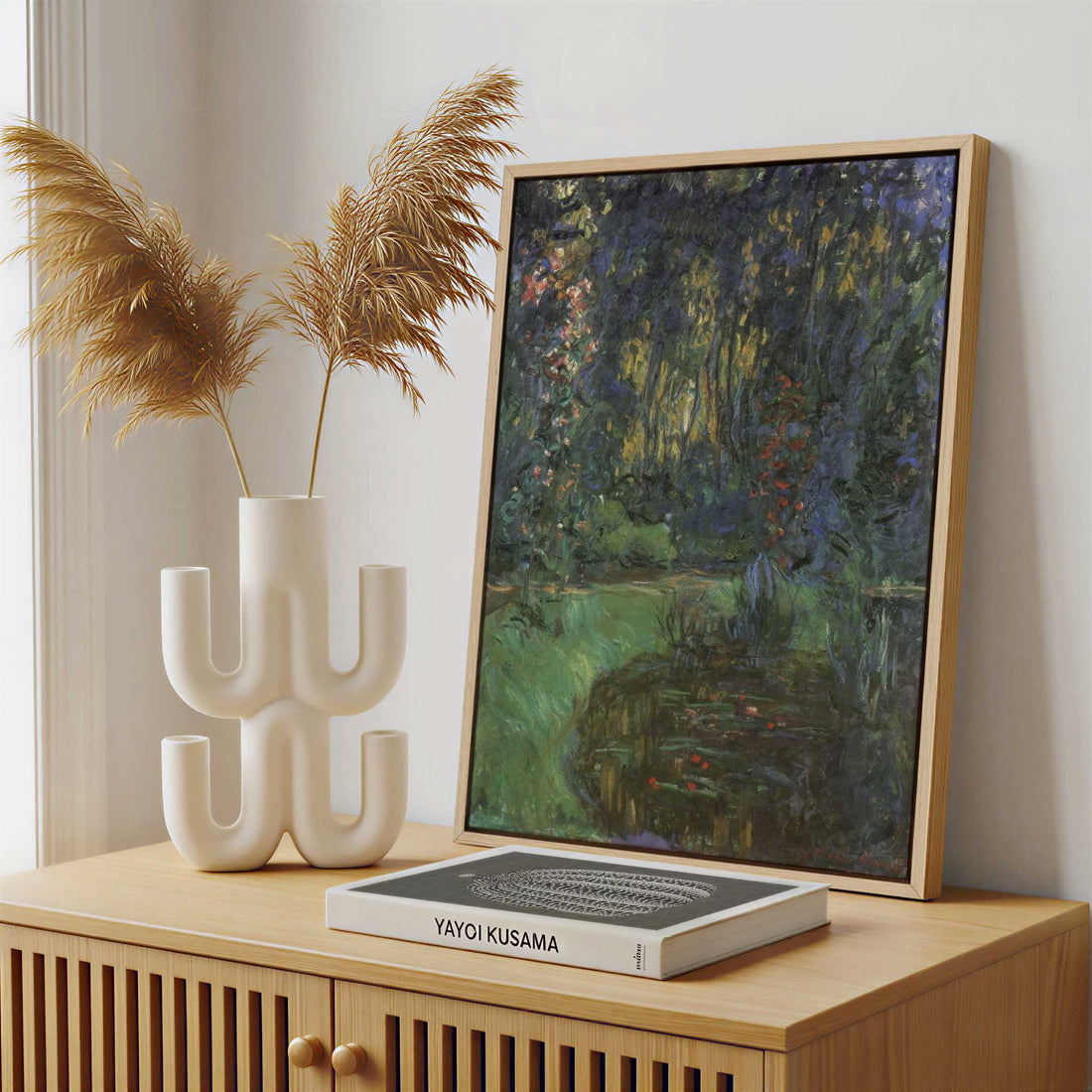 Framed Canvas - Framed canvas in a stylish interior setting
