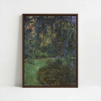 Framed Canvas - Framed canvas in dark wood color frame
