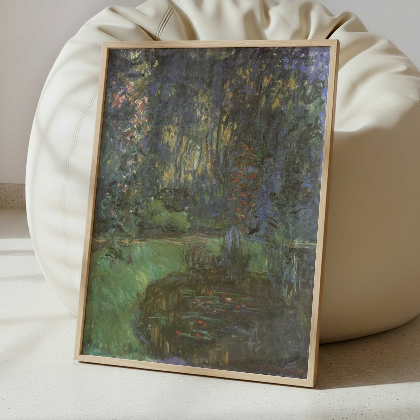 Corner of the Pond at Giverny (1918-19) by Claude Monet – Art Print - Interior inspiration