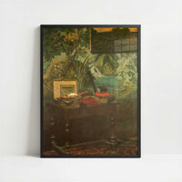 Corner of the Studio (1861) by Claude Monet – Art Print - Art print in black frame