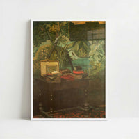 Corner of the Studio (1861) by Claude Monet – Art Print - Art print in white frame