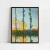 Framed Canvas - Framed canvas in dark wood color frame