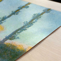 Four Poplars (1891) by Claude Monet – Art Print - Close-up detail of the art print