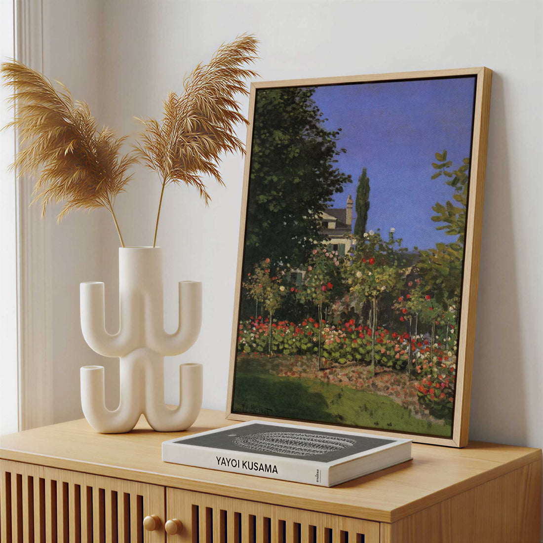 Framed Canvas - Framed canvas in a stylish interior setting
