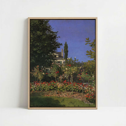 Framed Canvas - Framed canvas in oak color frame