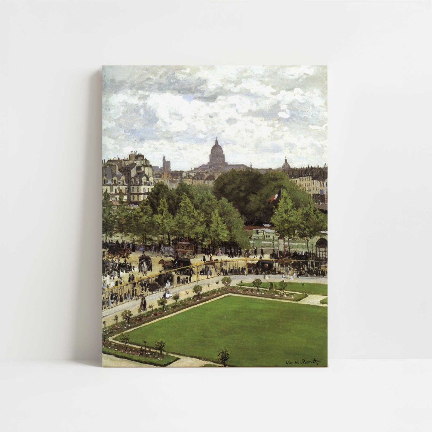 Garden of the Princess, Louvre (1867) by Claude Monet – Art Print - Unframed art print