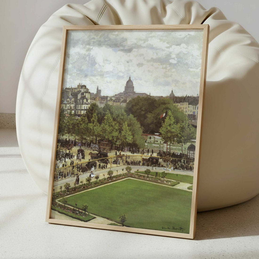 Garden of the Princess, Louvre (1867) by Claude Monet – Art Print - Interior inspiration