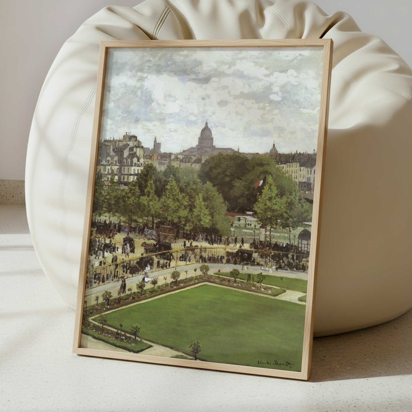 Garden of the Princess, Louvre (1867) by Claude Monet – Art Print - Interior inspiration