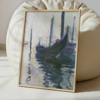 Gondolas in Venice (1908-9) by Claude Monet – Art Print - Interior inspiration
