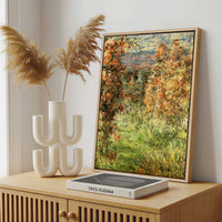 Framed Canvas - Framed canvas in a stylish interior setting