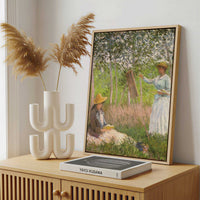 Framed Canvas - Framed canvas in a stylish interior setting