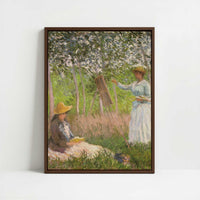 Framed Canvas - Framed canvas in dark wood color frame