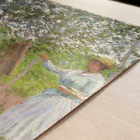 In the Woods at Giverny (1887) by Claude Monet – Art Print - Close-up detail of the art print