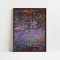 Framed Canvas - Framed canvas in dark wood color frame