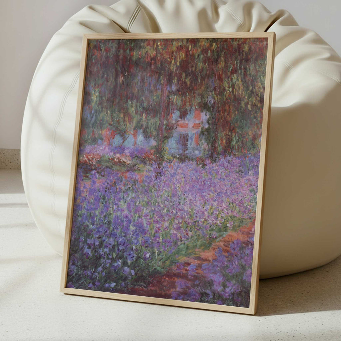 Irises in Artist's Garden (1900) by Claude Monet – Art Print - Interior inspiration