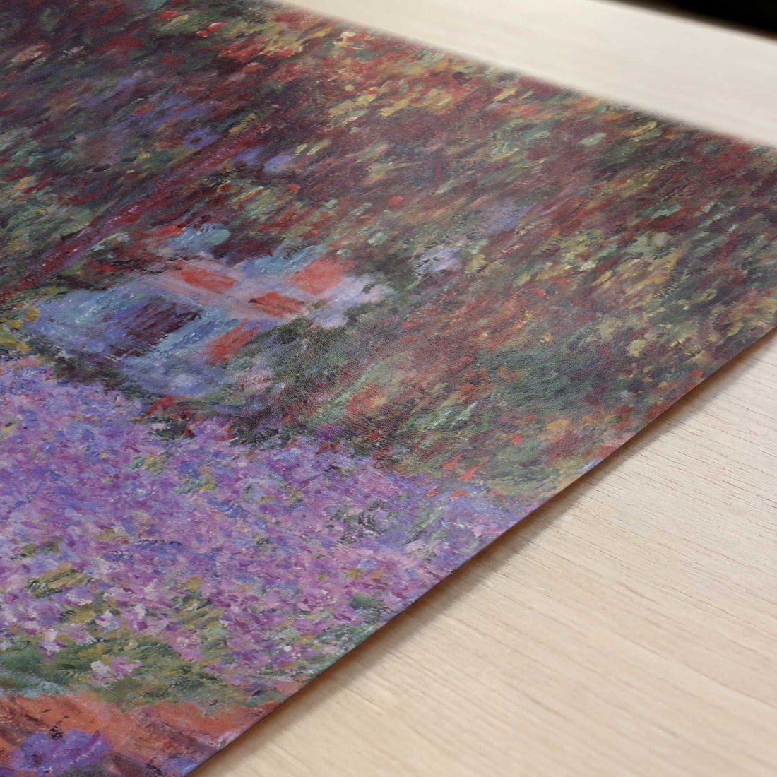 Irises in Artist's Garden (1900) by Claude Monet – Art Print - Close-up detail of the art print