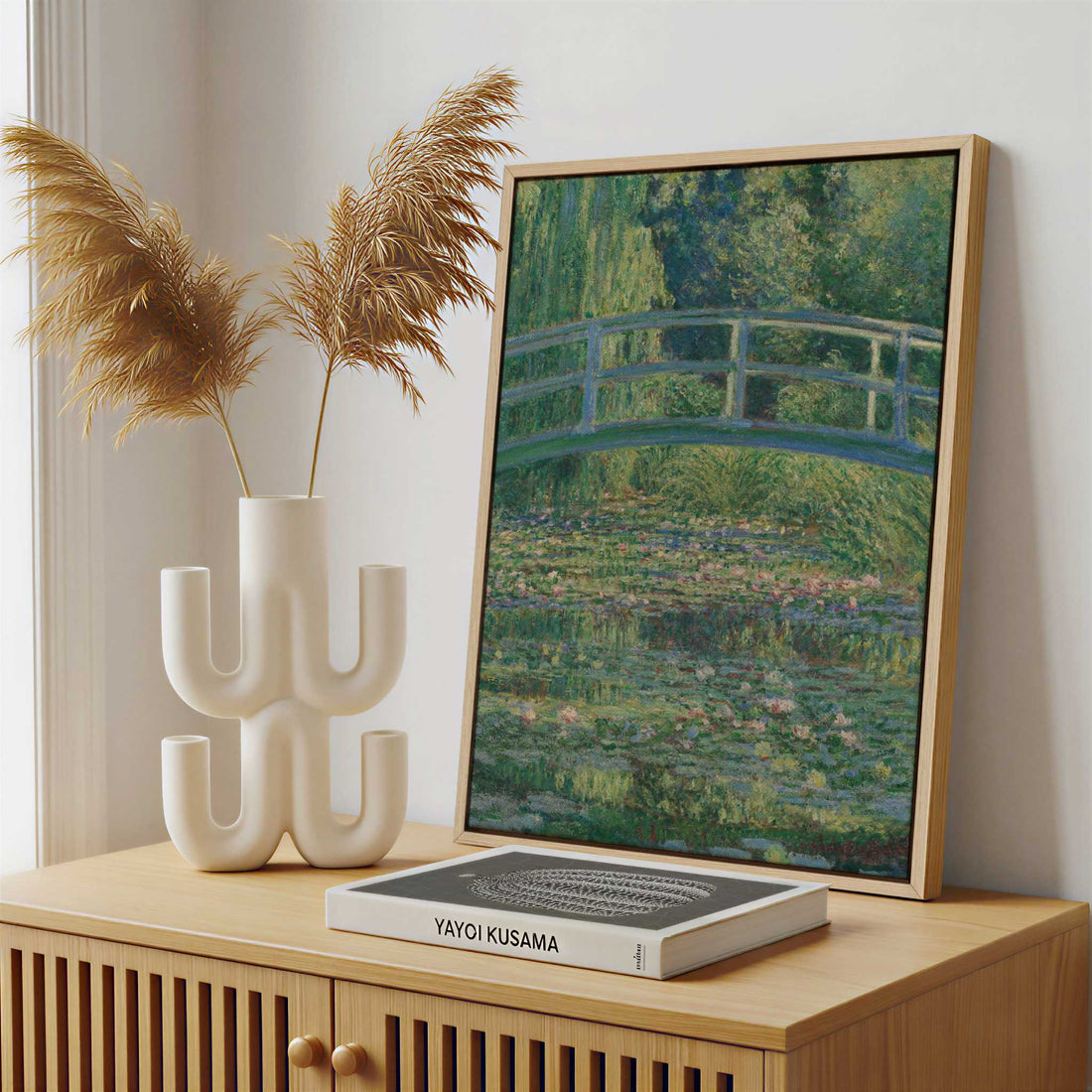 Framed Canvas - Framed canvas in a stylish interior setting