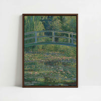 Framed Canvas - Framed canvas in dark wood color frame