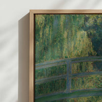 Framed Canvas - Close-up detail and texture of the framed canvas