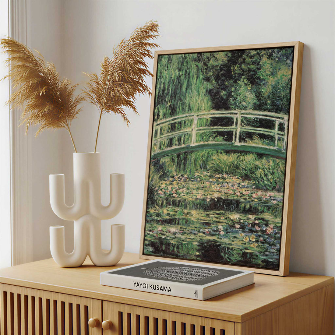 Framed Canvas - Framed canvas in a stylish interior setting