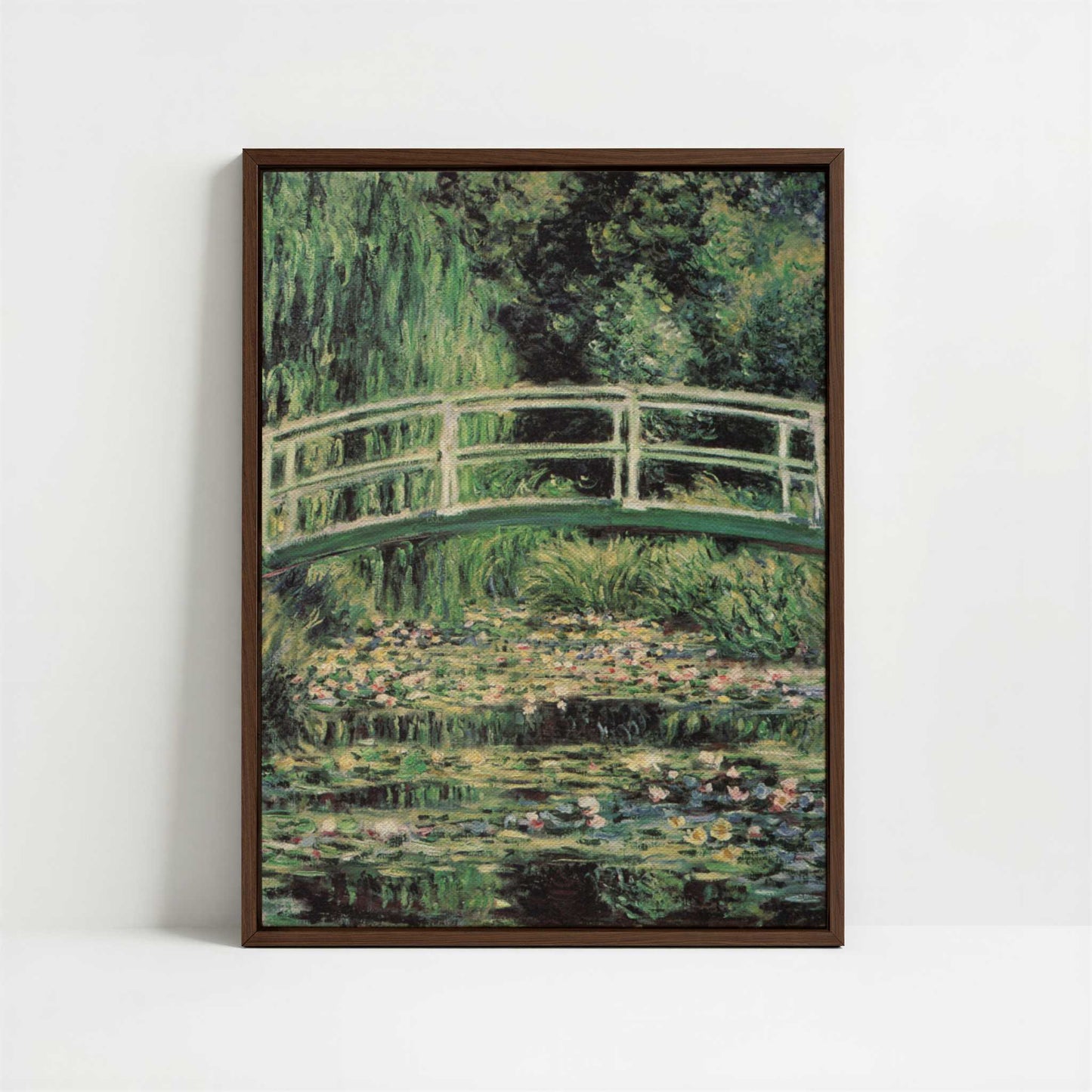 Framed Canvas - Framed canvas in dark wood color frame