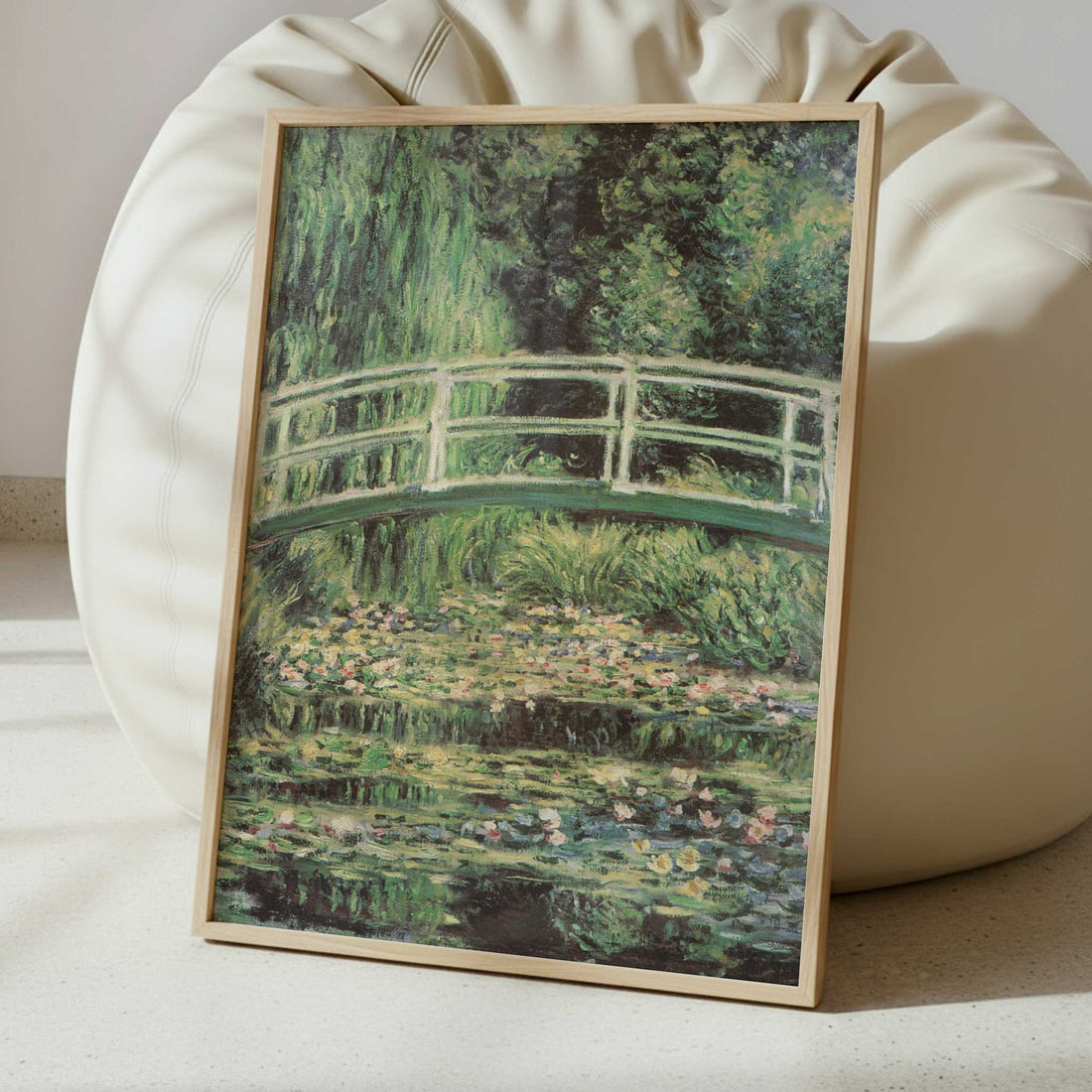 Japanese Bridge & Water-lilies, Harmony in Green (1899) by Claude Monet – Art Print - Interior inspiration