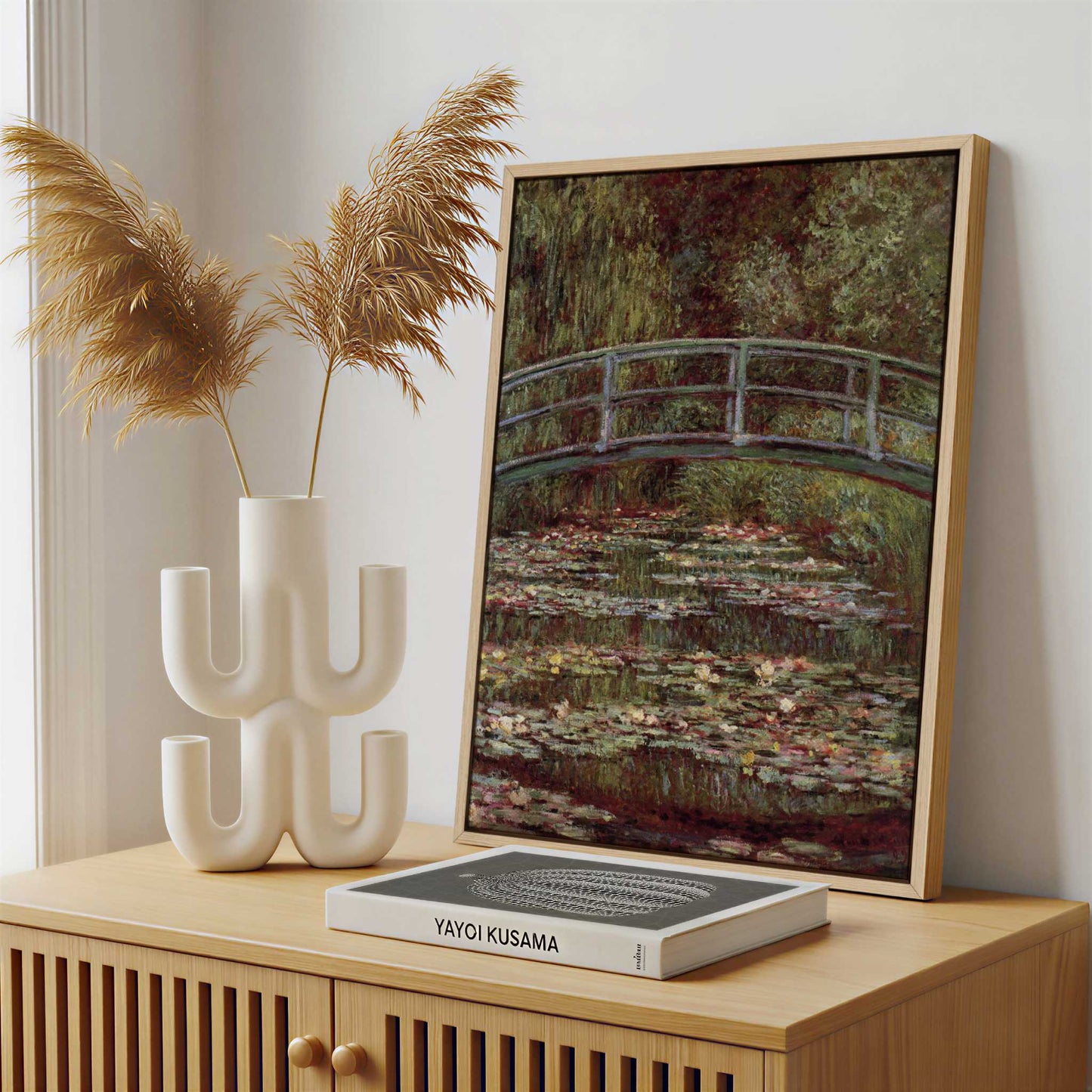 Framed Canvas - Framed canvas in a stylish interior setting