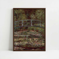 Framed Canvas - Framed canvas in dark wood color frame