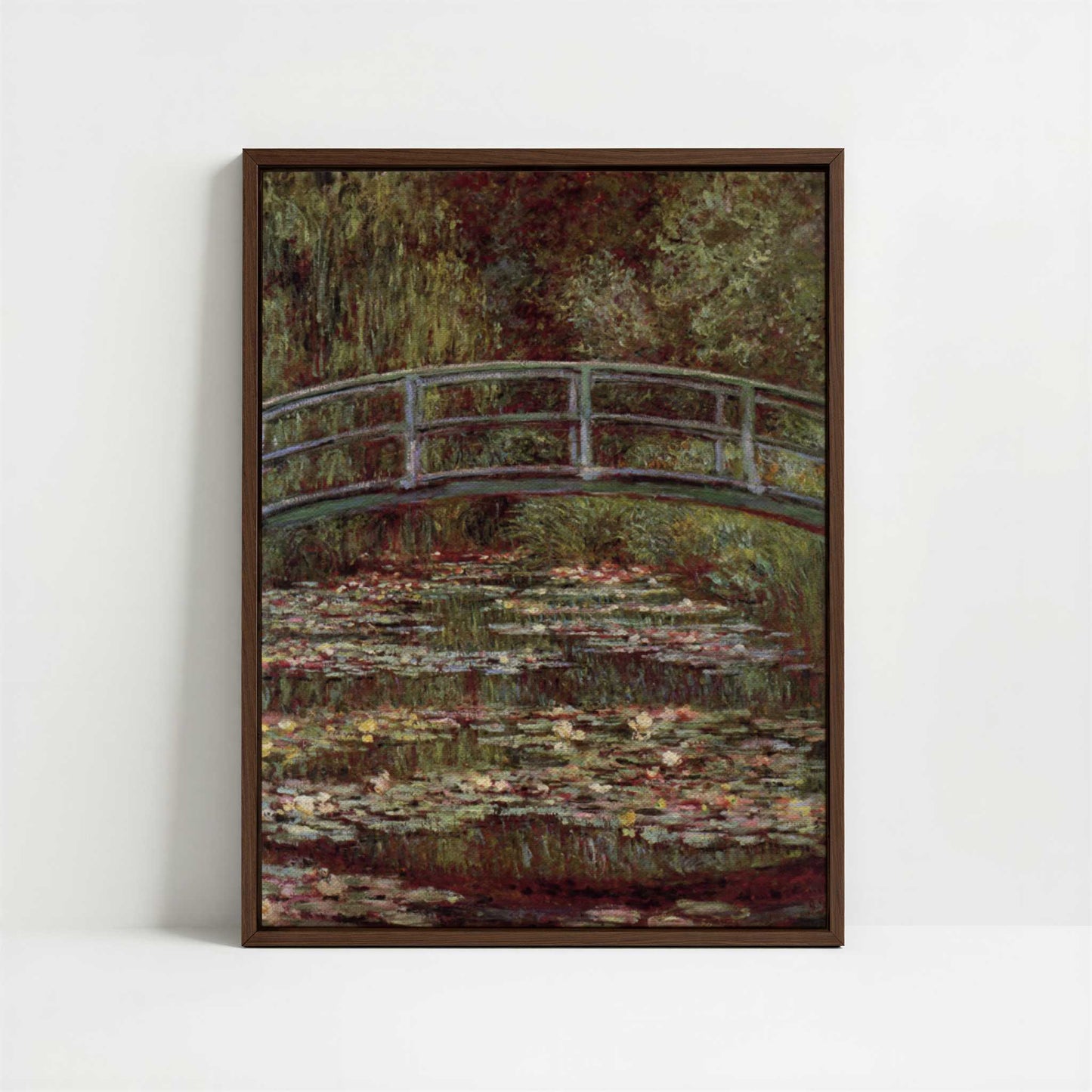 Framed Canvas - Framed canvas in dark wood color frame