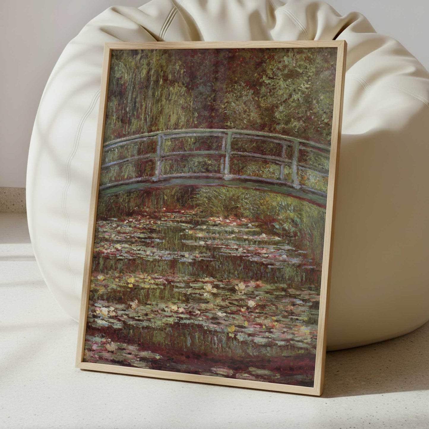 Japanese Bridge & Water Lilies (1899) by Claude Monet – Art Print - Interior inspiration