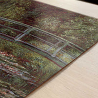 Japanese Bridge & Water Lilies (1899) by Claude Monet – Art Print - Close-up detail of the art print