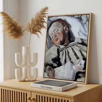 Framed Canvas - Framed canvas in a stylish interior setting