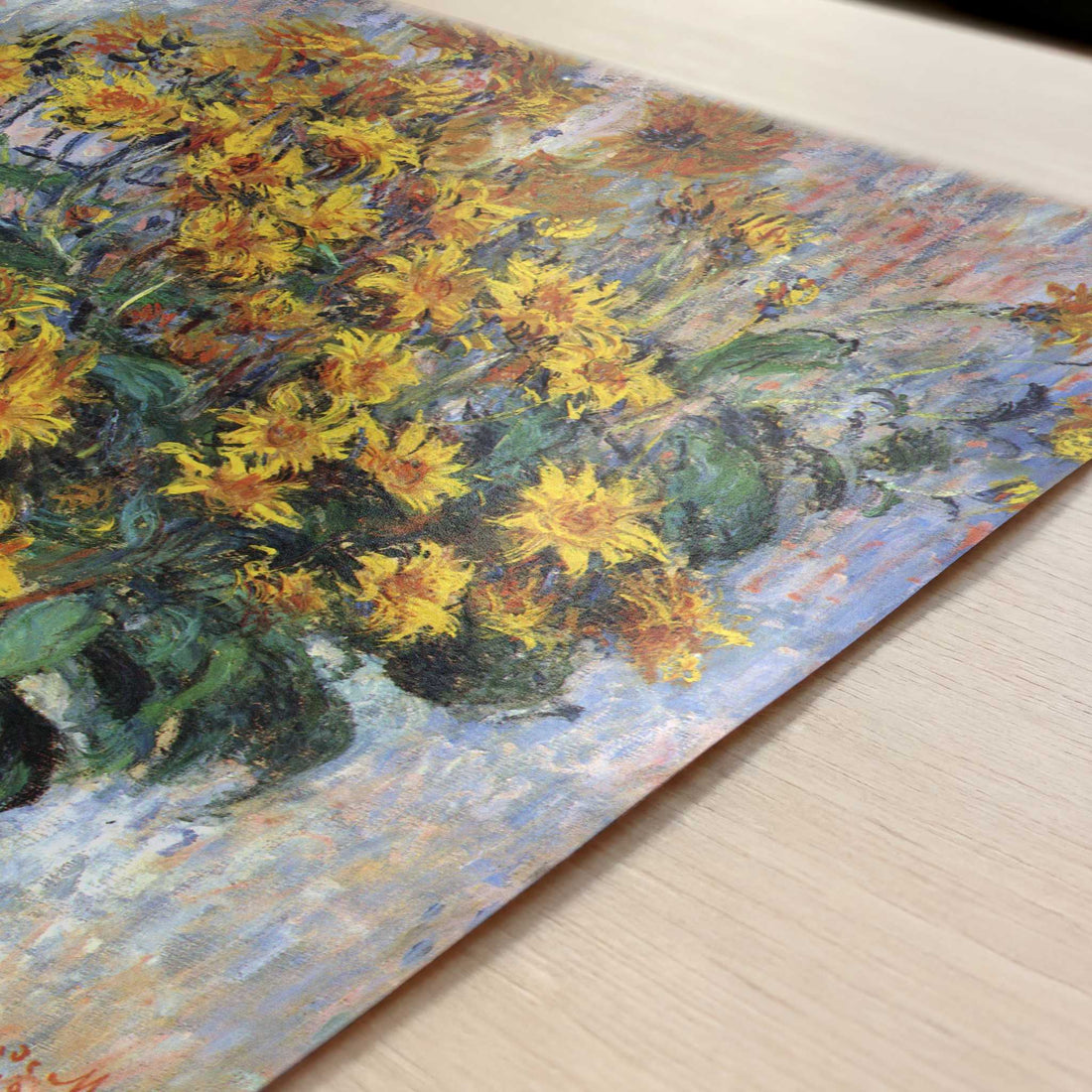 Jerusalem Artichokes (1880) by Claude Monet – Art Print - Close-up detail of the art print