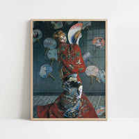 La Japonaise (1876) by Claude Monet – Art Print - Art print in oak frame