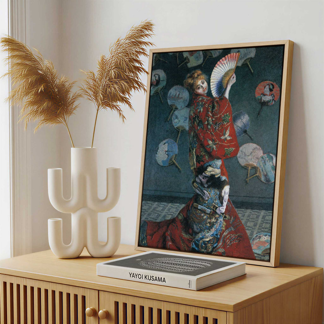 Framed Canvas - Framed canvas in a stylish interior setting