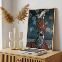 Framed Canvas - Framed canvas in a stylish interior setting