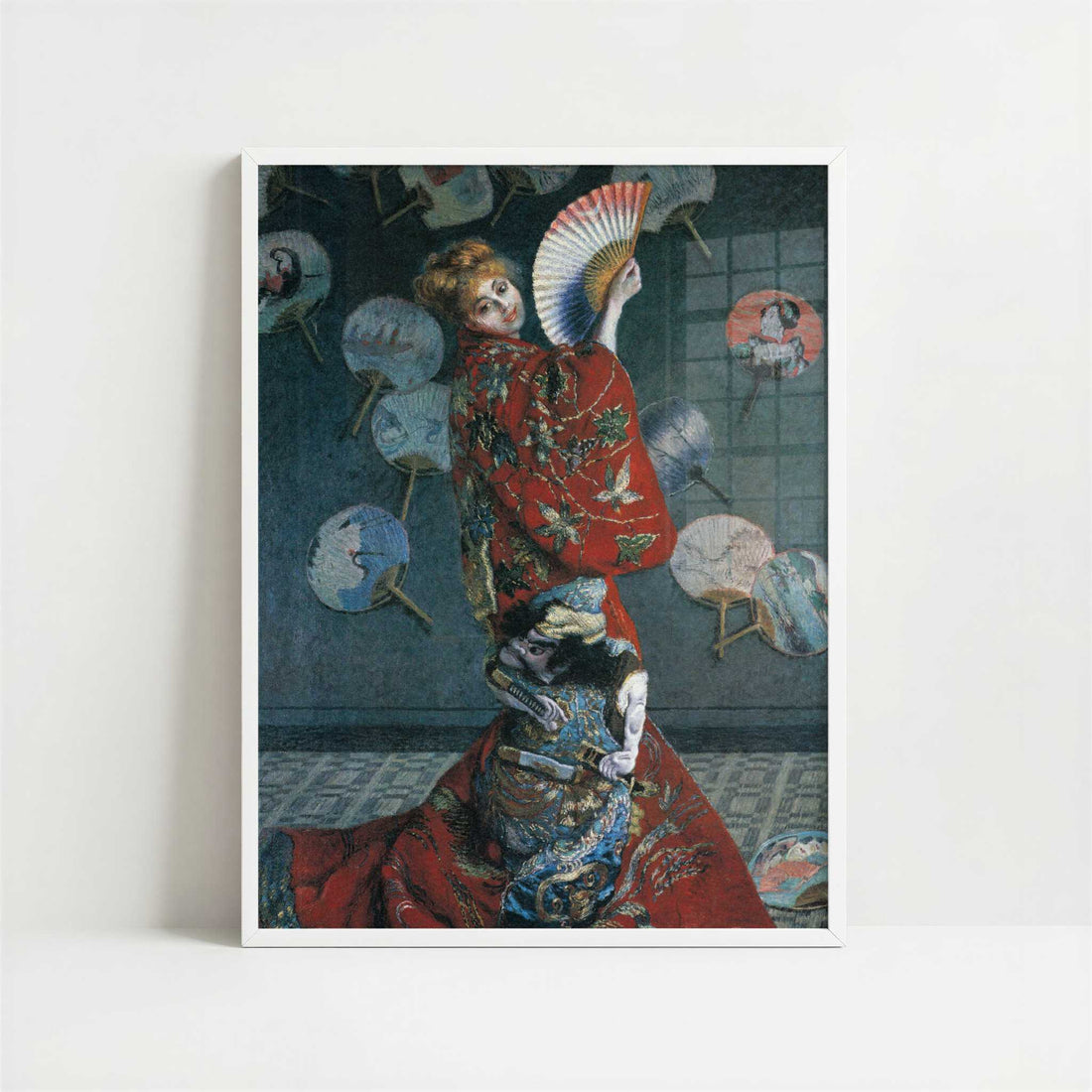 La Japonaise (1876) by Claude Monet – Art Print - Art print in white frame