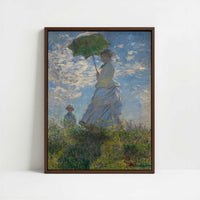 Framed Canvas - Framed canvas in dark wood color frame