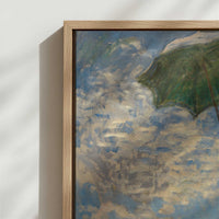 Framed Canvas - Close-up detail and texture of the framed canvas