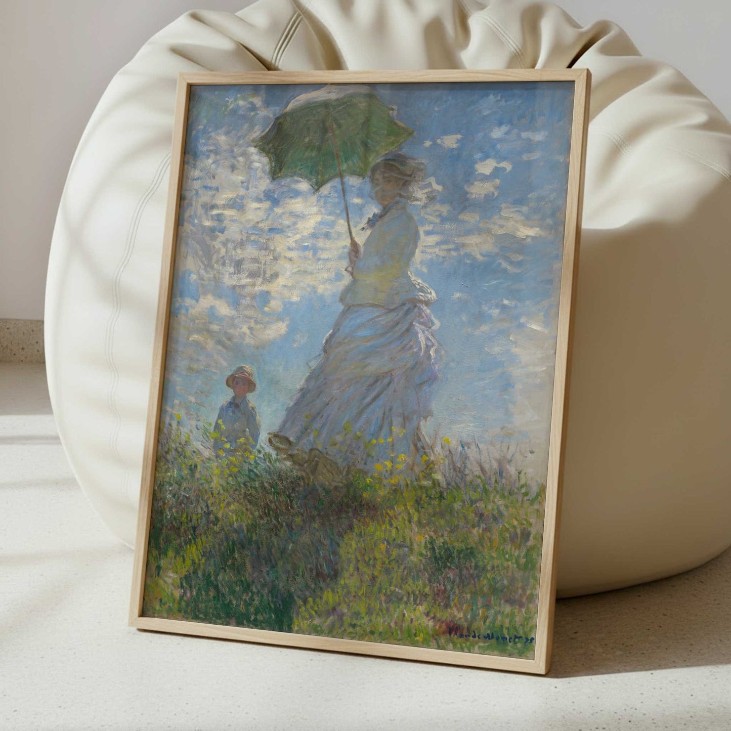 Lady with Parasol (1886) by Claude Monet – Art Print - Interior inspiration