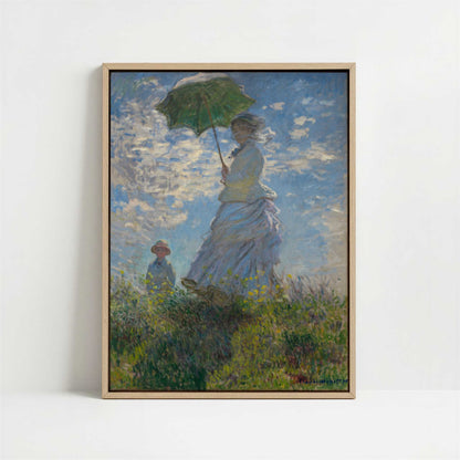 Framed Canvas - Framed canvas in oak color frame