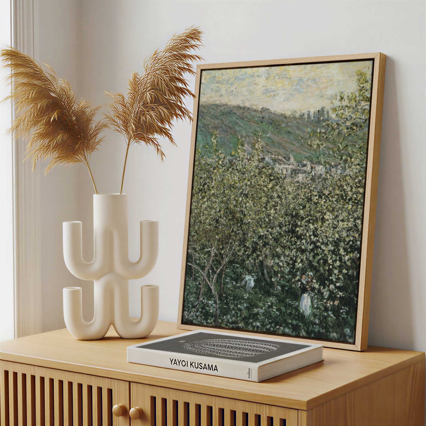 Framed Canvas - Framed canvas in a stylish interior setting